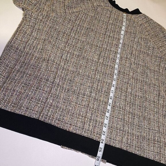 ISAAC MIZRAHI LIVE! Boucle Tweed Bomber Jacket NWT Size 3XL - Picture 7 of 8